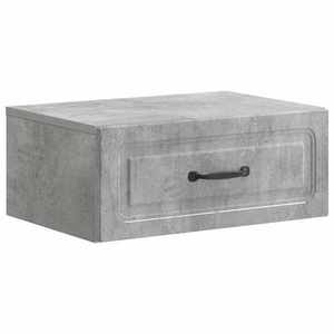 vidaXL Dulap de noapte suspendat cu sertar Gri Beton 49 x 34, 5 x 20 cm imagine