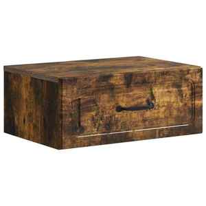 vidaXL Dulap de noapte suspendat Stejar fumuriu 49 x 34, 5 x 20 cm imagine