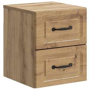 vidaXL Dulap de noapte suspendat Stejar Artizanal 34, 5 x 33 x 40 cm imagine