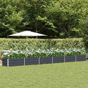vidaXL Jardinieră Antracit 600 x 80 x 45 cm Oțel imagine