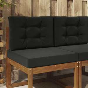 vidaXL Perna pentru canapea de exterior 2 pcs Negru Poliester imagine