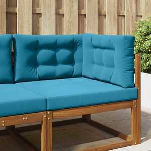 vidaXL Perna pentru canapea de exterior 3 pcs Albastru regal Poliester imagine