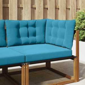 vidaXL Perna pentru canapea de exterior 3 pcs Albastru regal Poliester imagine