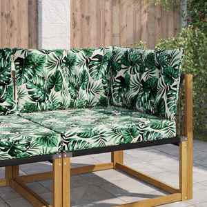 vidaXL Perna pentru canapea de exterior 3 pcs Model cu frunze imagine