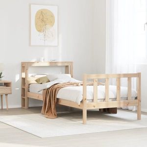 vidaXL Cadru pat fără saltea, 90x190 cm, lemn masiv de pin imagine