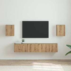 vidaXL Dulap TV de perete 2 pcs Stejar artizanal 30 x 31 x 40 cm imagine