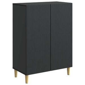 vidaXL Bufet Negru 66 x 34, 5 x 90 cm Lemn prelucrat imagine