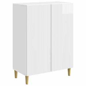 vidaXL Bufet Alb foarte lucios 66 x 34, 5 x 90 cm Lemn prelucrat imagine