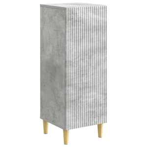 vidaXL Bufet Gri Beton 33 x 34, 5 x 90 cm Lemn prelucrat imagine