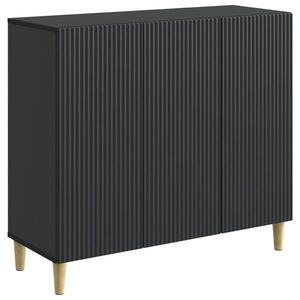 vidaXL Bufet Negru 89 x 34, 5 x 80 cm Lemn prelucrat imagine