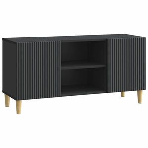 vidaXL Cabinet TV Negru 102 x 34, 5 x 50 cm Lemn prelucrat imagine