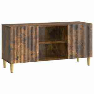 vidaXL Cabinet TV Stejar fumuriu 102 x 34, 5 x 50 cm Lemn prelucrat imagine