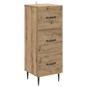 vidaXL Dulap cu sertare Stejar Artizanal 33 x 34, 5 x 89, 5 cm imagine