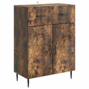 vidaXL Bufet Stejar fumuriu 66 x 34, 5 x 89, 5 cm Lemn prelucrat imagine