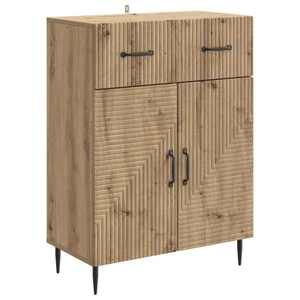 vidaXL Bufet Stejar Artizanal 66 x 34, 5 x 89, 5 cm Lemn prelucrat imagine