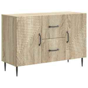 vidaXL Bufet cu sertar Stejar Sonoma 89 x 34, 5 x 60 cm Lemn prelucrat imagine