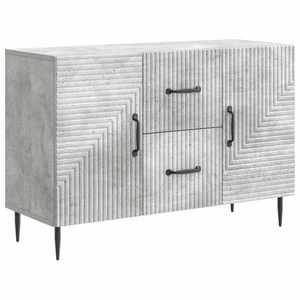 vidaXL Bufet cu sertar Gri Beton 89 x 34, 5 x 60 cm Lemn prelucrat imagine