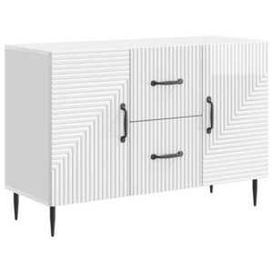 vidaXL Bufet Alb foarte lucios 89 x 34, 5 x 60 cm Lemn prelucrat imagine