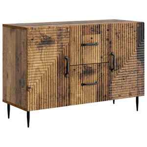 vidaXL Bufet cu sertar Lemn vechi 89 x 34, 5 x 60 cm Lemn prelucrat imagine