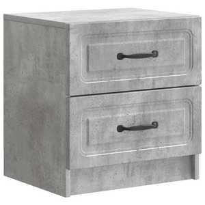 vidaXL Dulap de noapte Gri Beton 43 x 34, 5 x 44, 5 cm Lemn prelucrat imagine