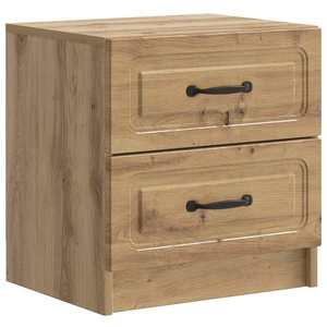 vidaXL Dulap de noapte cu sertar Stejar Artizanal 43 x 34, 5 x 44, 5 cm imagine