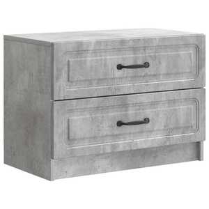 vidaXL Dulap de noapte Gri Beton 62 x 34, 5 x 44, 5 cm Lemn prelucrat imagine