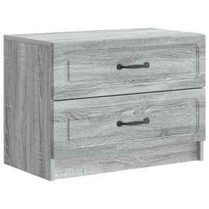 vidaXL Dulap de noapte Sonoma gri 62 x 34, 5 x 44, 5 cm Lemn prelucrat imagine