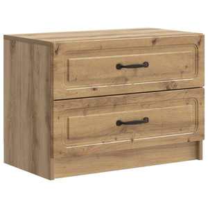 vidaXL Dulap de noapte cu sertar Stejar Artizanal 62 x 34, 5 x 44, 5 cm imagine
