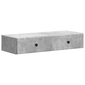 vidaXL Masă laterală montată pe perete Gri Beton 87, 5 x 34, 5 x 17 cm imagine