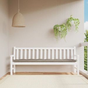 vidaXL Pernă bancă de grădină, gri taupe, 200x50x7 cm, material oxford imagine
