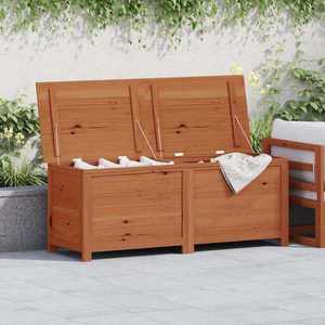 vidaXL Cutie de perne de exterior maro 150x50x56 cm lemn masiv brad imagine