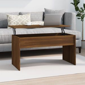 vidaXL Măsuță de cafea, stejar maro, 102x50, 5x52, 5 cm, lemn prelucrat imagine