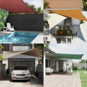 vidaXL Pânză de umbră Portocalie și maro 3 x 4 x 5 m imagine