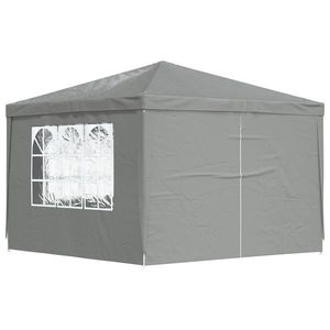 vidaXL Cort pentru Petreceri 300 x 300 x 255 cm Gri deschis PE și oțel imagine