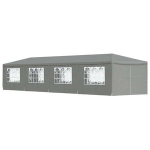 vidaXL Cort pentru Petreceri 1200 x 300 x 255 cm Gri deschis imagine