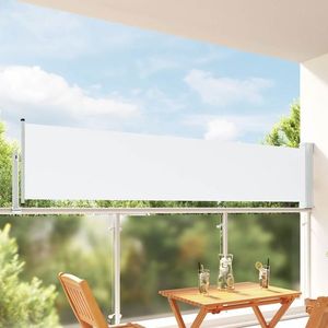 vidaXL Awning lateral 100% poliester, fier, oțel imagine