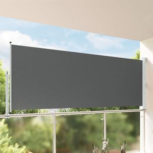 vidaXL Awning lateral 100% poliester, fier, oțel imagine