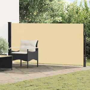 vidaXL Jaluzea laterală retractabilă Nisipiu 300 x 117 cm Poliester imagine