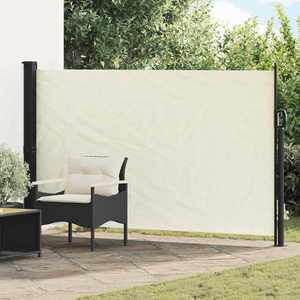 vidaXL Jaluzea laterală retractabilă Crem 300 x 170 cm Poliester imagine