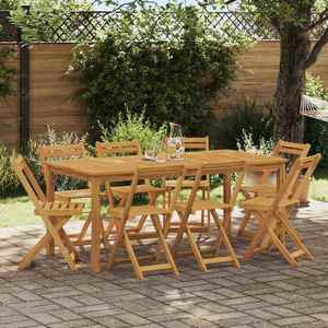 vidaXL Scaune Bistro pentru Exterior 8 pcs natural 40 x 53 x 80 cm imagine
