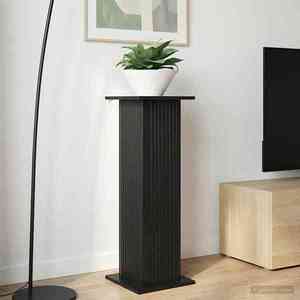 vidaXL Suport pentru plante Negru 30, 5 x 30 x 100, 5 cm Lemn prelucrat imagine