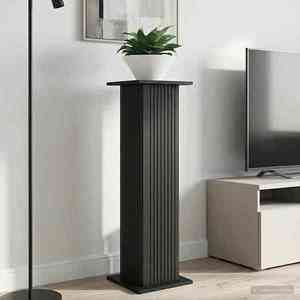 vidaXL Suport pentru plante 2 pcs Negru 30, 5 x 30 x 100, 5 cm imagine