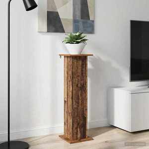 vidaXL Suport pentru plante Lemn vechi 30, 5 x 30 x 100, 5 cm imagine