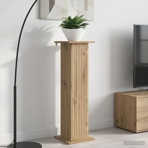 vidaXL Suport pentru plante 2 pcs Stejar Artizanal Lemn prelucrat imagine