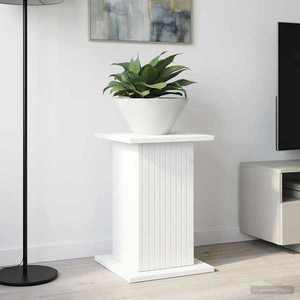 vidaXL Suport pentru plante Alb 30, 5 x 30 x 43 cm Lemn prelucrat imagine