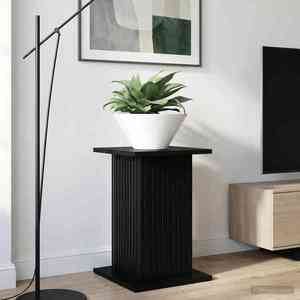 vidaXL Suport pentru plante Negru 30, 5 x 30 x 43 cm Lemn prelucrat imagine
