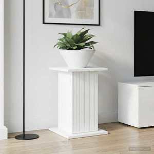 vidaXL Suport pentru plante 2 pcs Alb foarte lucios 30, 5 x 30 x 43 cm imagine