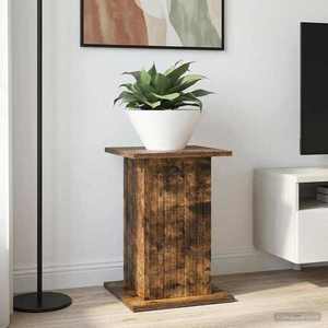 vidaXL Suport pentru plante Stejar fumuriu 30, 5 x 30 x 43 cm imagine