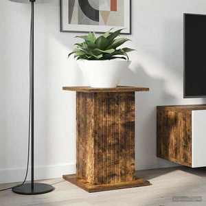 vidaXL Suport pentru plante 2 pcs Stejar fumuriu 30, 5 x 30 x 43 cm imagine