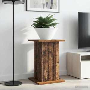 vidaXL Suport pentru plante 2 pcs Lemn vechi 30, 5 x 30 x 43 cm imagine